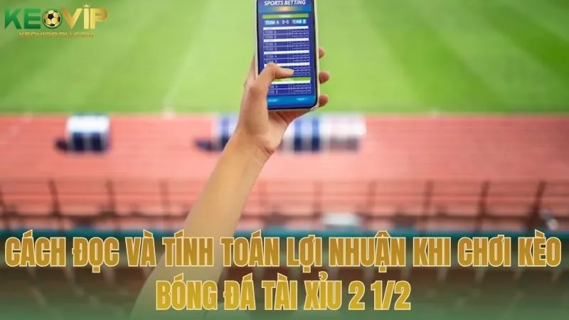 Cách đọc và tính toán lợi nhuận khi chơi kèo bóng đá tài xỉu 2 1/2