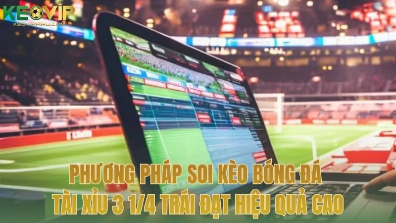 Phương pháp soi kèo bóng đá tài xỉu 3 1/4 trái đạt hiệu quả cao