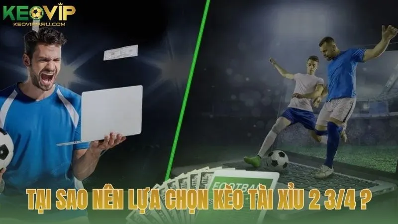 Tại sao nên lựa chọn kèo tài xỉu 2 3/4 để đầu tư